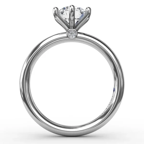 Best Fana Classic Six-Prong Round Diamond Solitaire Engagement Ring