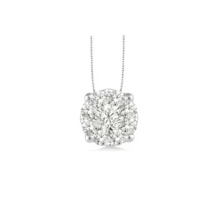 Online Kelley Collection Cluster Diamond Pendant