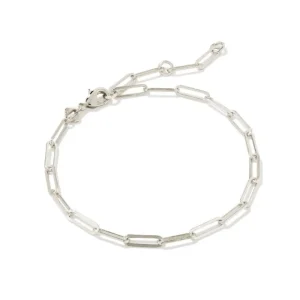 Online Kendra Scott Courtney Paperclip Bracelet in Silver