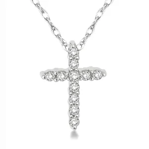 New Kelley Collection Cross Petite Diamond Pendant