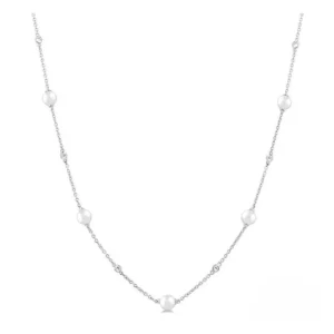 Sale Kelley Collection Cultured Pearl & Diamond Necklace