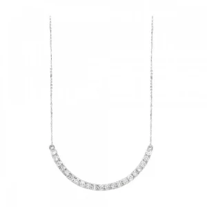 Online Kelley Collection Curved Diamond Necklace