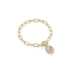 Outlet Kendra Scott Daphne Link & Chain Bracelet Gold in Dichroic Glass - S/M