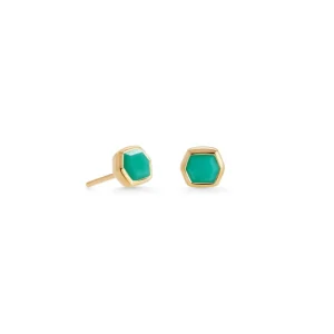 Discount Kendra Scott Davie Studs in Chrysoprase