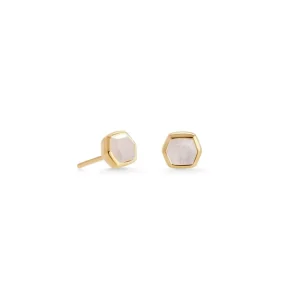 Clearance Kendra Scott Davie Studs in Rainbow Moonstone