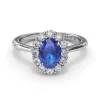 Hot Fana Dazzling Sapphire and Diamond Ring