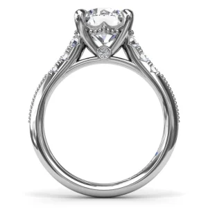 Sale Fana Delicate Knife-Edge Diamond Engagement Ring