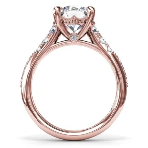 Sale Fana Delicate Knife-Edge Diamond Engagement Ring