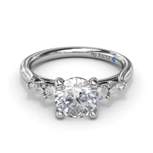 Sale Fana Delicate Round Diamond Engagement Ring