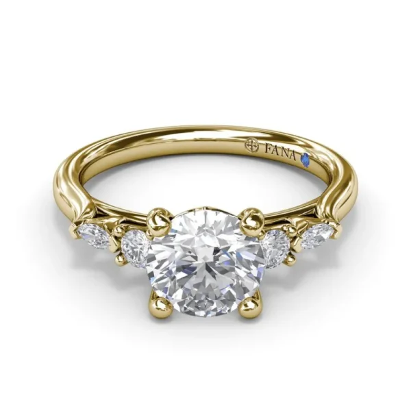 Sale Fana Delicate Round Diamond Engagement Ring