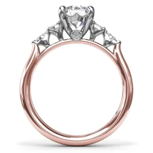 Sale Fana Delicate Round Diamond Engagement Ring