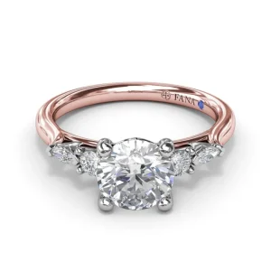 Sale Fana Delicate Round Diamond Engagement Ring