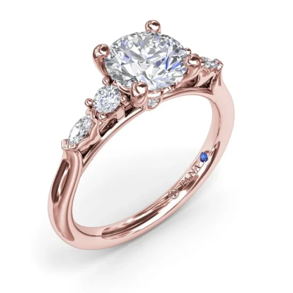 Sale Fana Delicate Round Diamond Engagement Ring