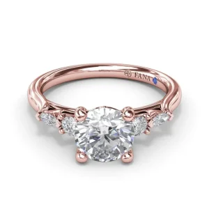 Sale Fana Delicate Round Diamond Engagement Ring