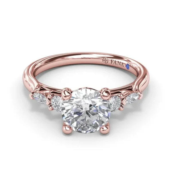 Sale Fana Delicate Round Diamond Engagement Ring