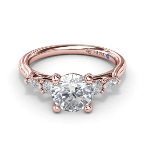 Sale Fana Delicate Round Diamond Engagement Ring