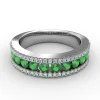 Online Fana Destined To Be Emerald and Diamond Ring