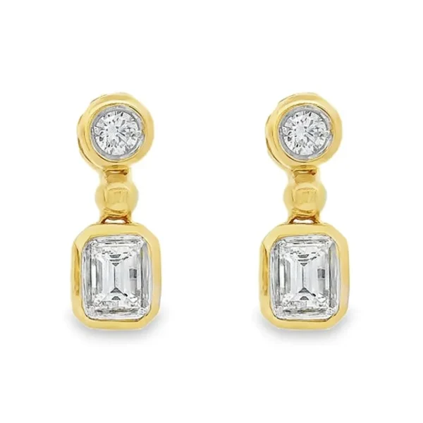 Discount Kelley Collection Diamond Bezel Earrings