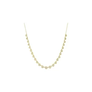 Online Shy Creation Diamond Bezel Necklace