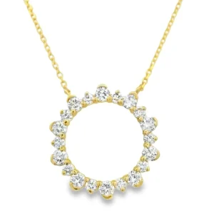 Outlet Kelley Collection Diamond Circle Necklace