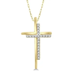 Best Kelley Collection Diamond Cross Pendant