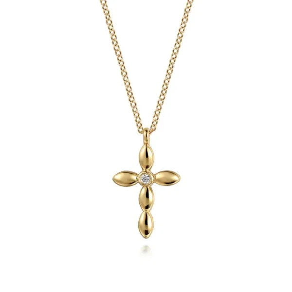 Outlet Gabriel & Co Diamond Cross Pendant