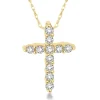 Fashion Kelley Collection Diamond Cross Pendant