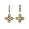 New Kelley Collection Diamond Flower Dangle Earrings