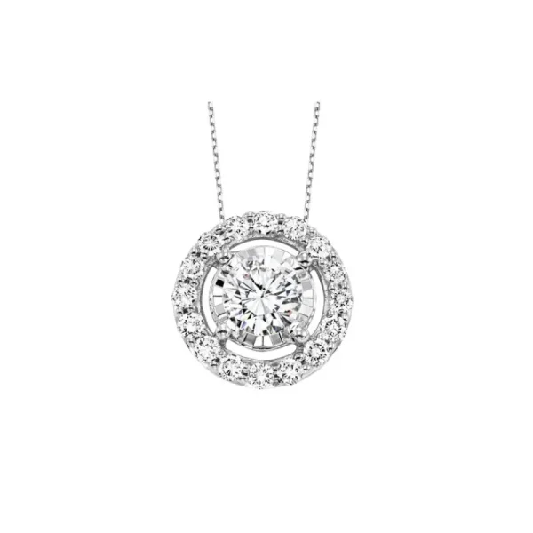 Best Kelley Collection Diamond Halo Pendant