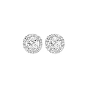 Best Kelley Collection Diamond Halo Studs