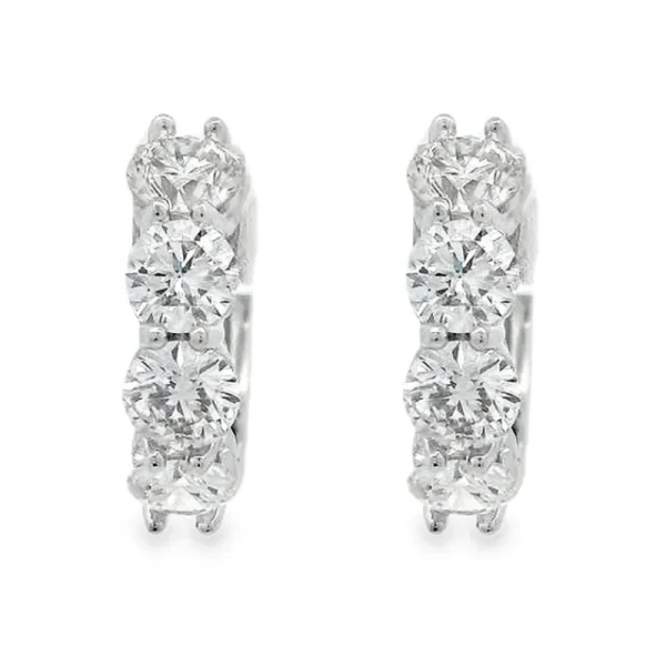 Best Kelley Collection Diamond Hoop Earrings