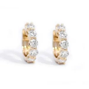 Best Kelley Collection Diamond Hoop Earrings