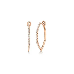 Discount Shy Creation Diamond Hoop Earrings