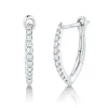 Clearance Shy Creation Diamond Hoop Earrings