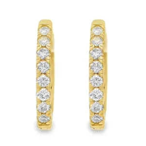 Clearance Kelley Collection Diamond Hoop Earrings