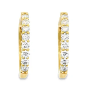 Best Kelley Collection Diamond Hoop Earrings