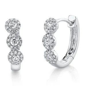 Clearance Shy Creation Diamond Huggie Earrings