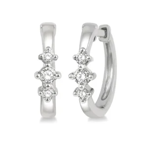 Best Kelley Collection Diamond Huggie Earrings