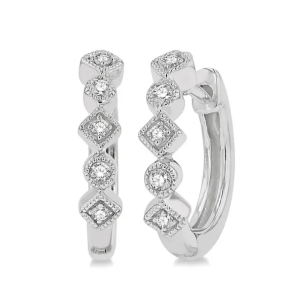 Clearance Kelley Collection Diamond Huggie Earrings