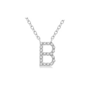 New Kelley Collection Diamond Initial "B" Necklace