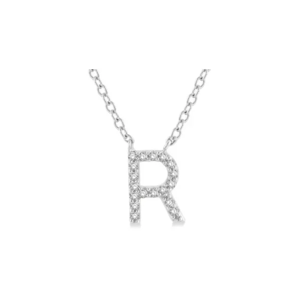 Discount Kelley Collection Diamond Initial "R" Necklace