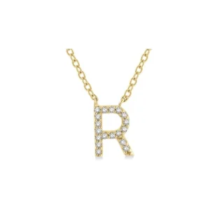 Discount Kelley Collection Diamond Initial "R" Necklace