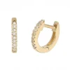 Hot Kelley Collection Diamond Mini Hoops