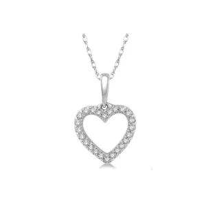 Outlet Kelley Collection Diamond Open Heart Pendant