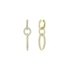 Online Shy Creation Diamond Oval Earrings