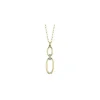 New Shy Creation Diamond Oval Necklace