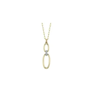 New Shy Creation Diamond Oval Necklace