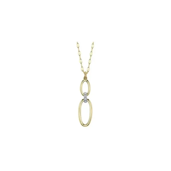 New Shy Creation Diamond Oval Necklace