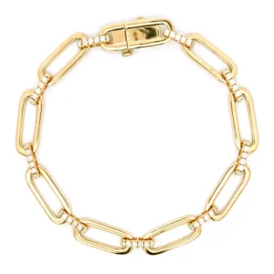 Hot Kelley Collection Diamond Paperclip Bracelet