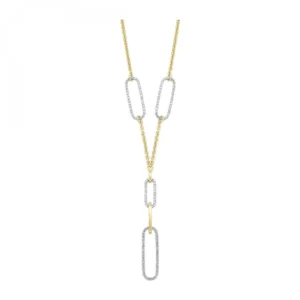 Clearance Kelley Collection Diamond Paperclip Necklace